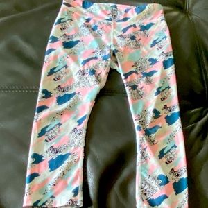 Capris sketchers pink black white Blue